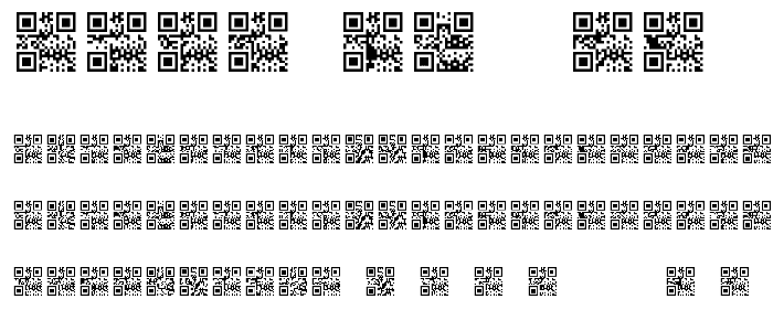 Scan me  QR font